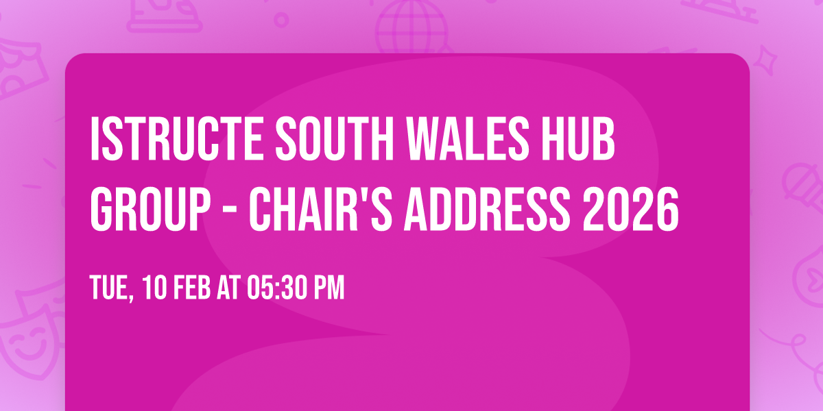 IStructE South Wales Hub Group - Chair's Address 2026