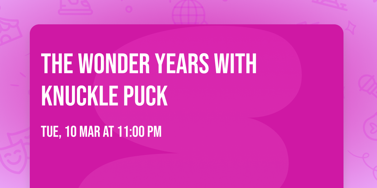 The Wonder Years with Knuckle Puck