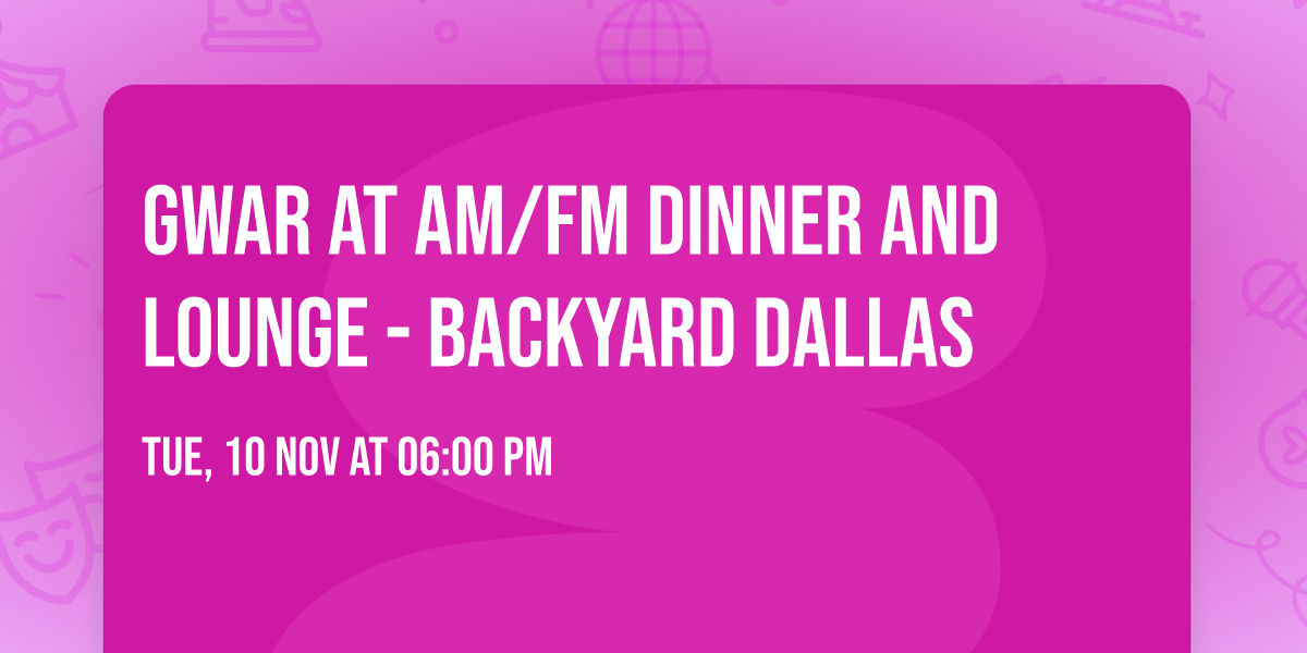 Gwar at AM\/FM Dinner and Lounge - Backyard Dallas