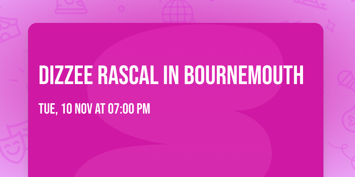 Dizzee Rascal in Bournemouth
