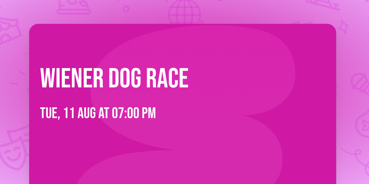 Wiener Dog Race