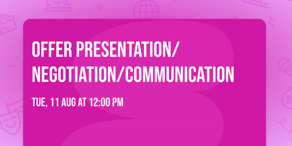 Offer Presentation\/Negotiation\/Communication