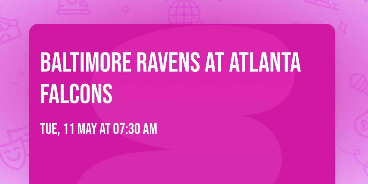 Baltimore Ravens at Atlanta Falcons