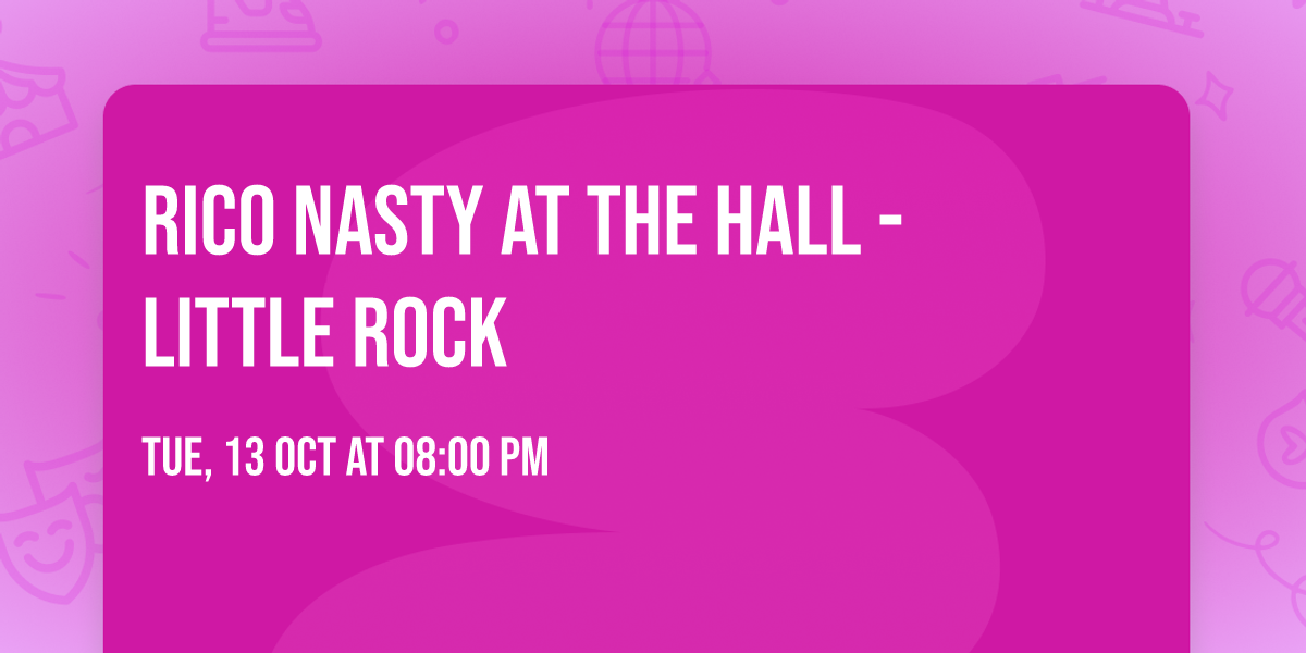 Rico Nasty at The Hall - Little Rock