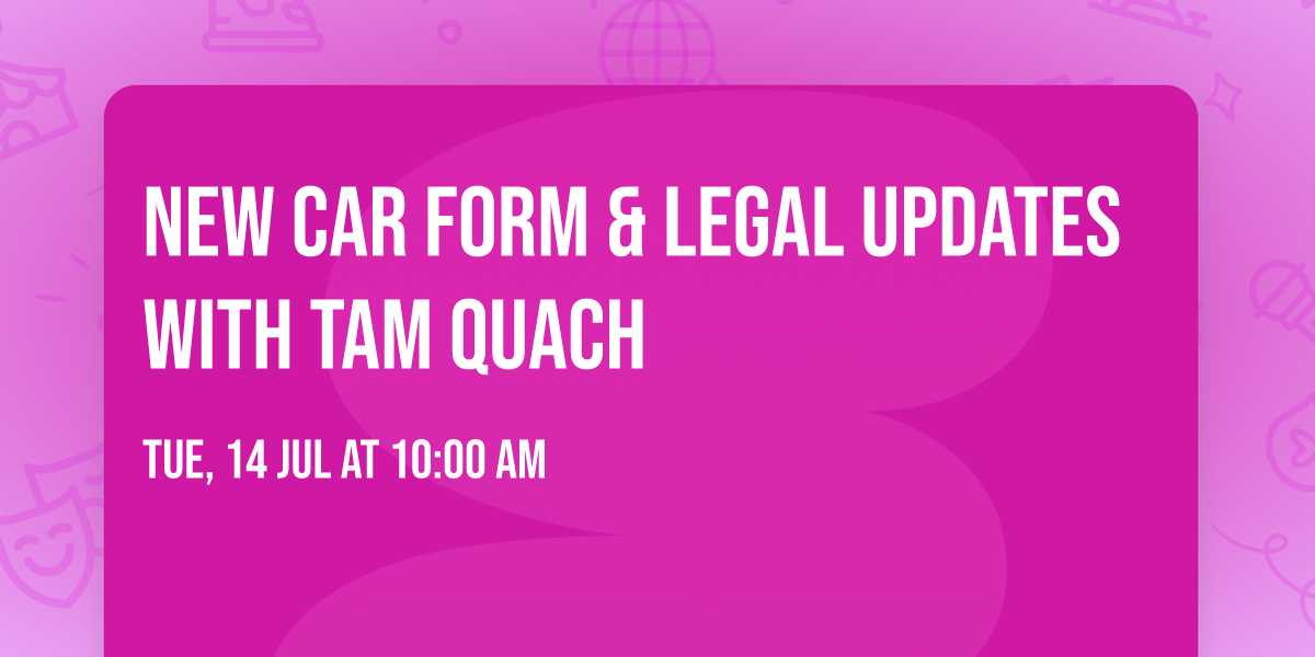 New CAR Form & Legal Updates with Tam Quach