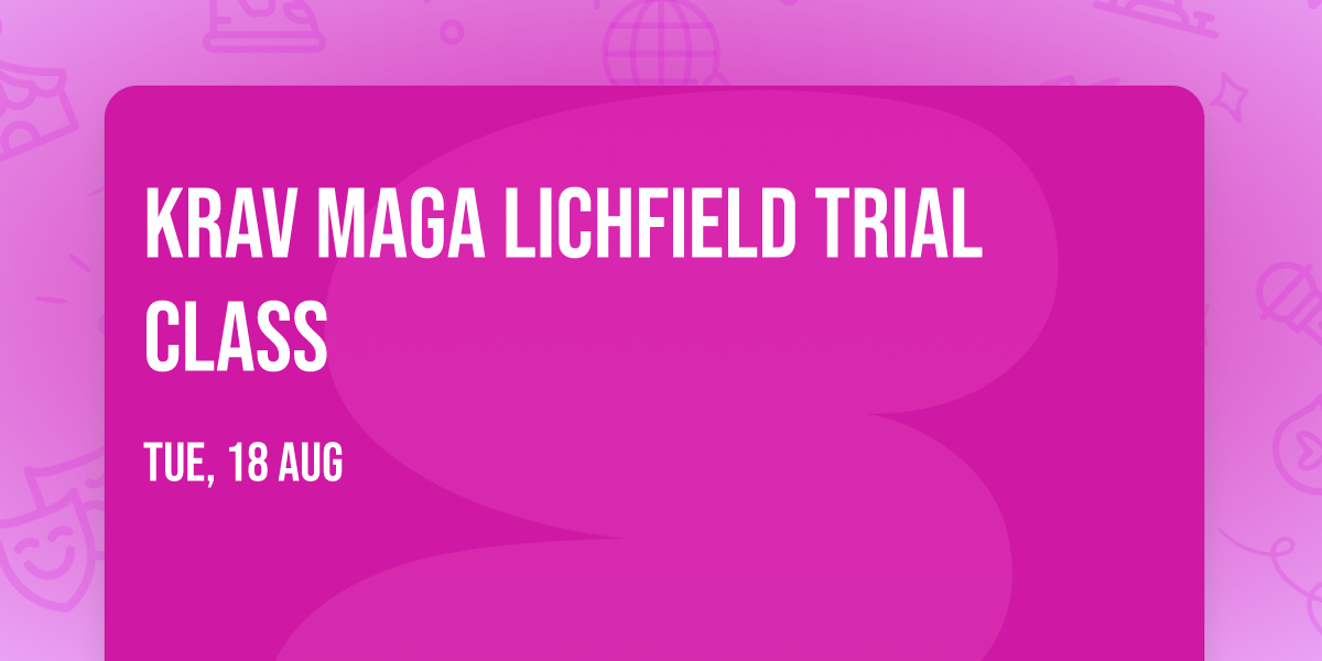 Krav Maga Lichfield Trial Class