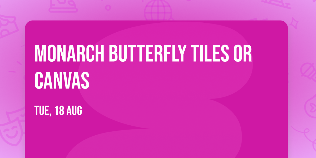 Monarch Butterfly Tiles OR Canvas