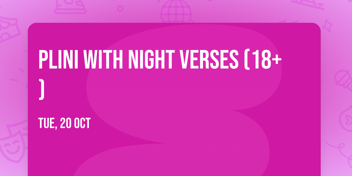 Plini with Night Verses (18+)
