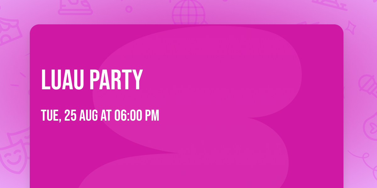 Luau Party