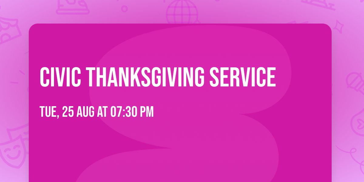 Civic Thanksgiving Service 