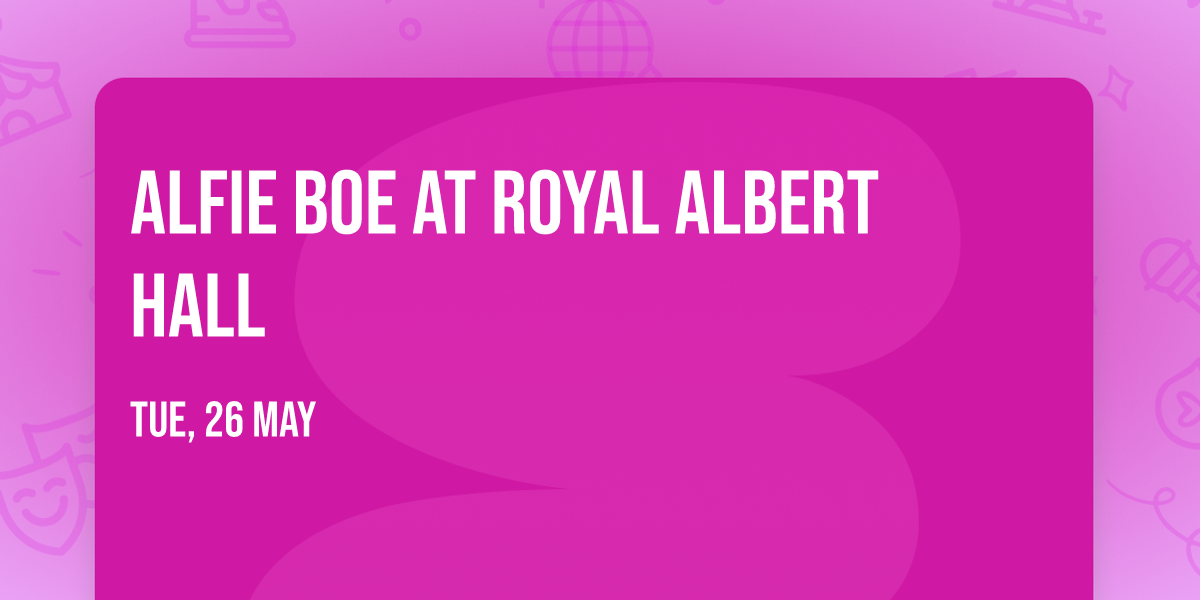 Alfie Boe at Royal Albert Hall