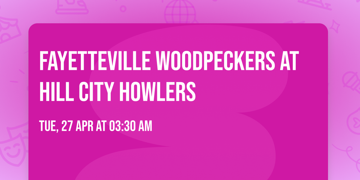 Fayetteville Woodpeckers at Hill City Howlers