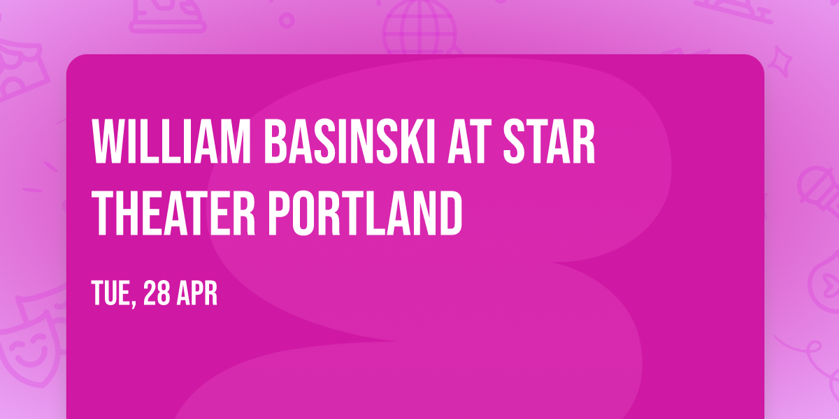 William Basinski at Star Theater Portland