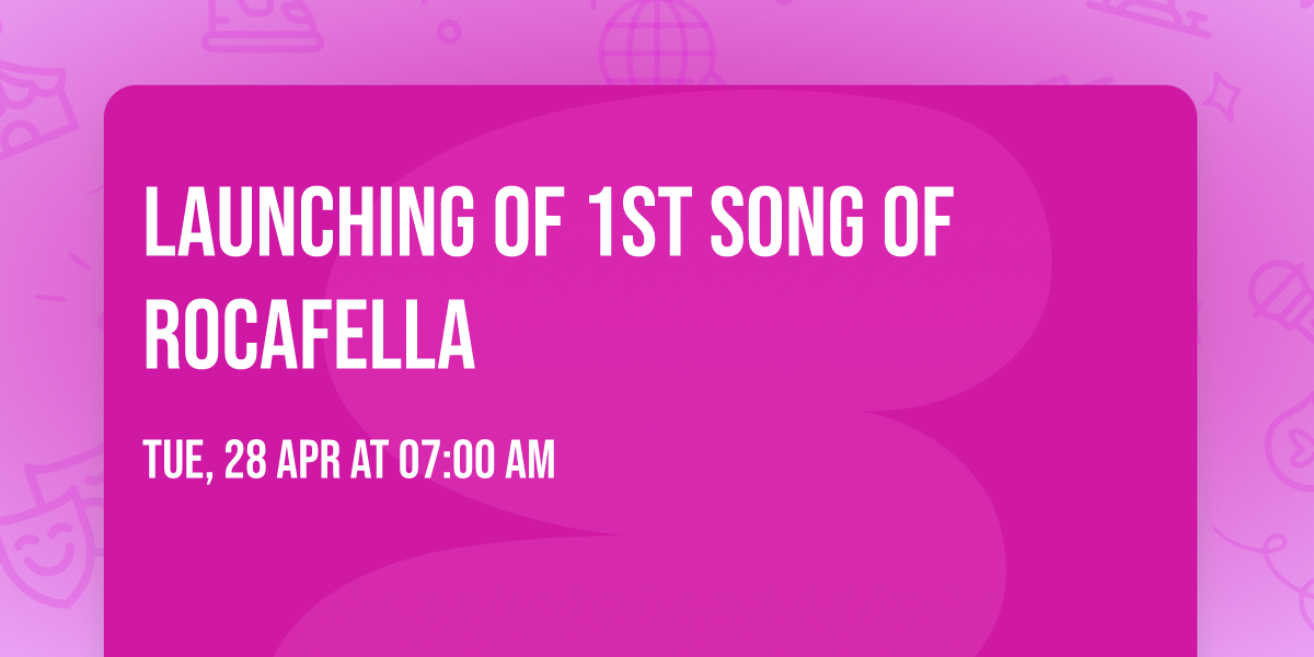 Launching of 1st song of Rocafella