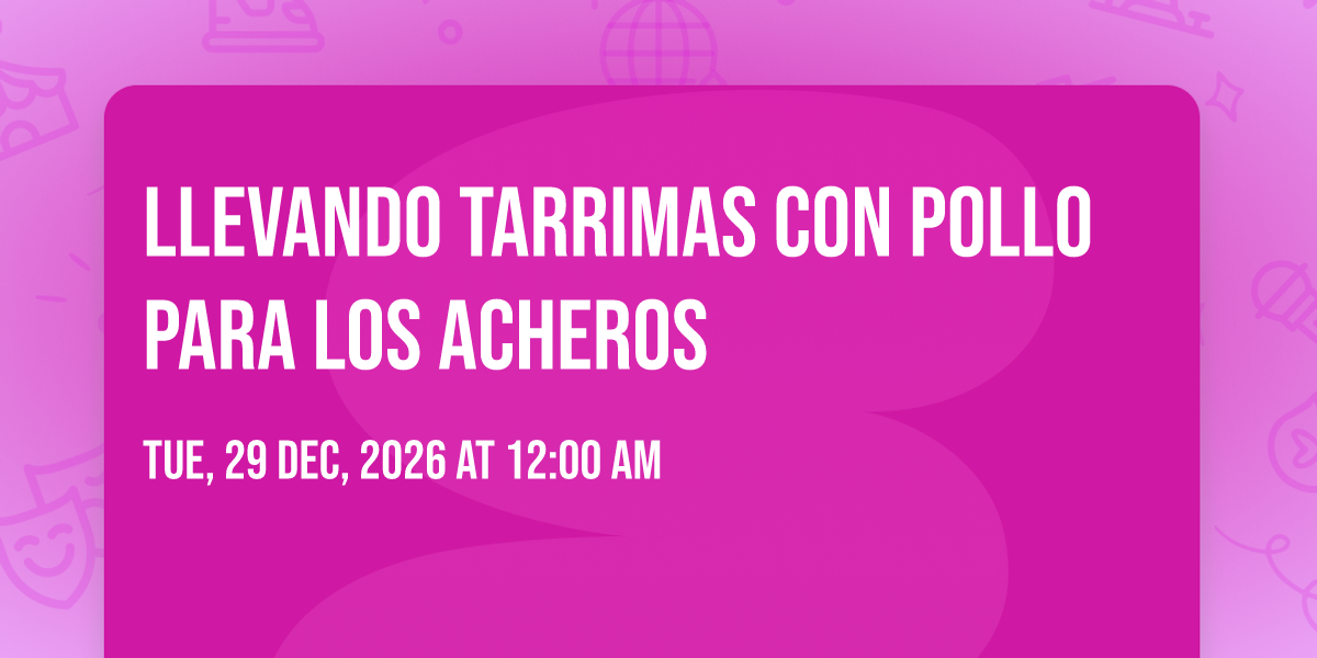 Llevando tarrimas con pollo para los acheros, Tarqui, Guayaquil, 29 ...