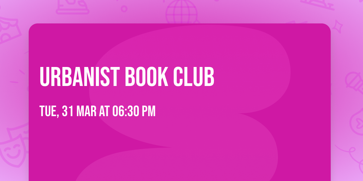 Urbanist Book Club