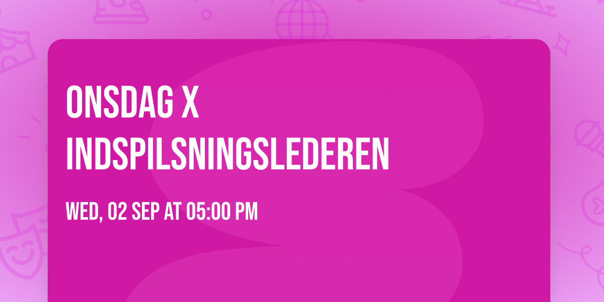 Onsdag X Indspilsningslederen