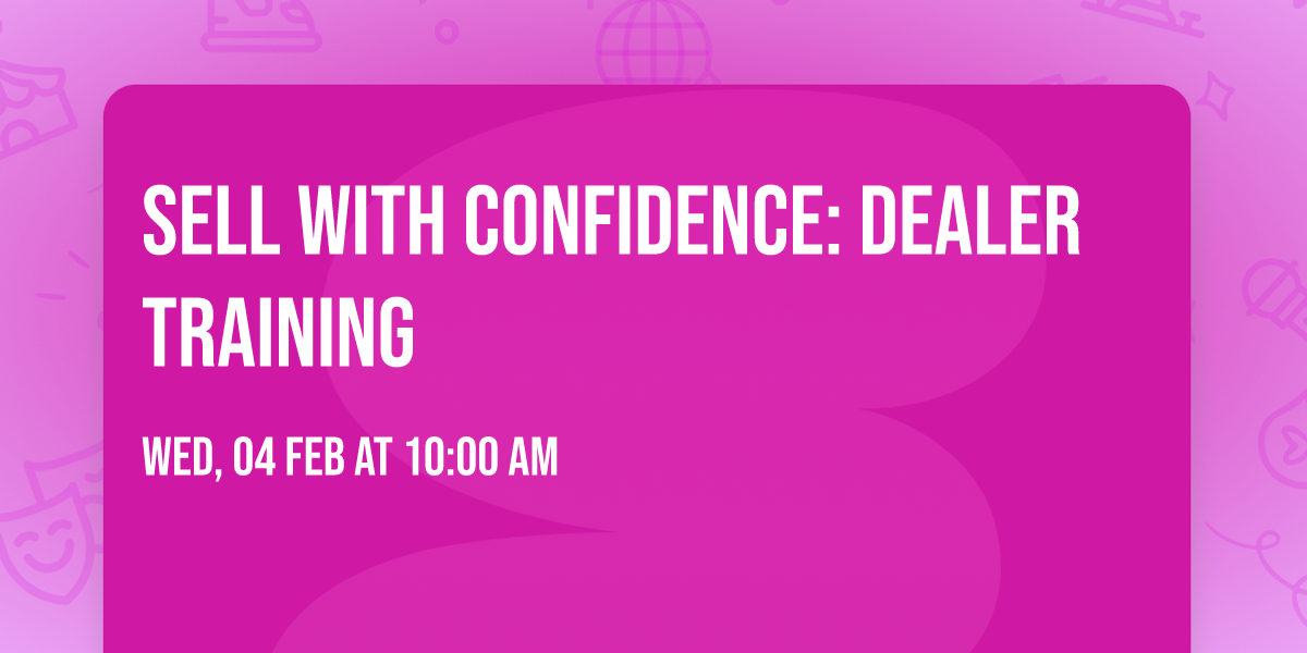 Sell with Confidence: Dealer Training