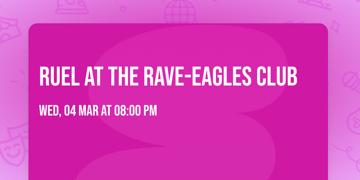 Ruel at The Rave-Eagles Club