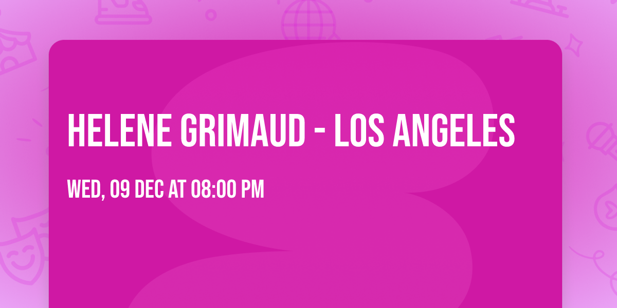 Helene Grimaud - Los Angeles