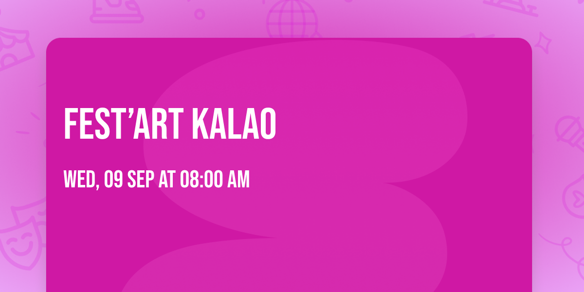 FEST\u2019ART KALAO 
