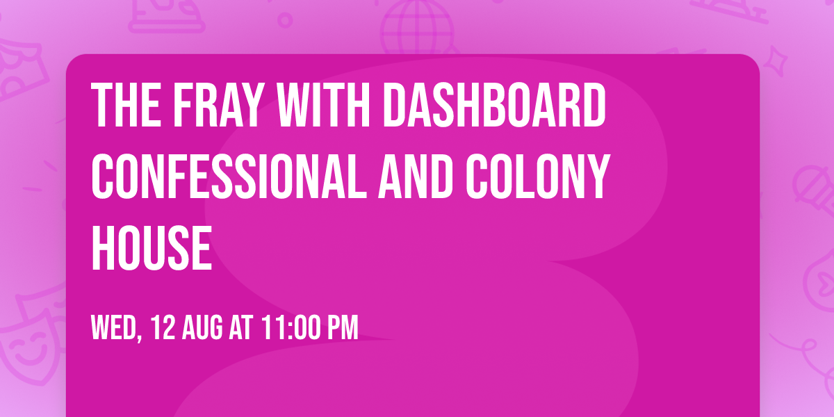 The Fray with Dashboard Confessional and Colony House