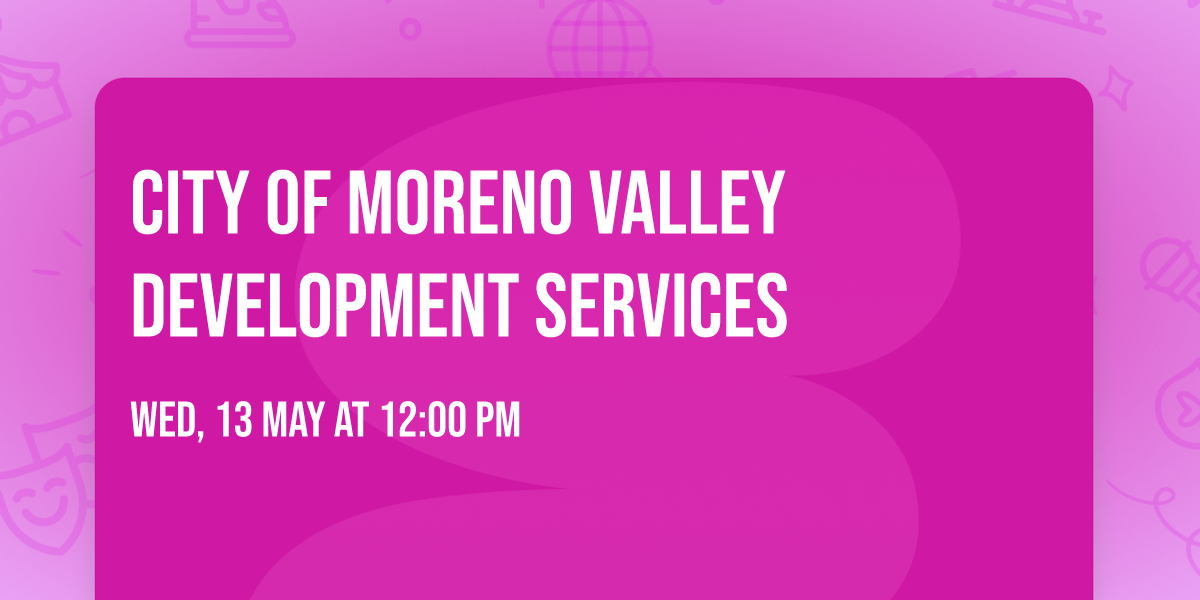 City of Moreno Valley Development Services