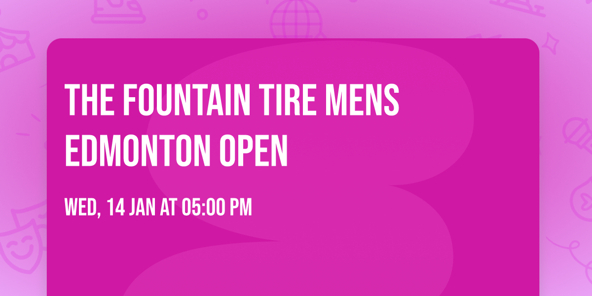 The Fountain Tire Mens Edmonton Open