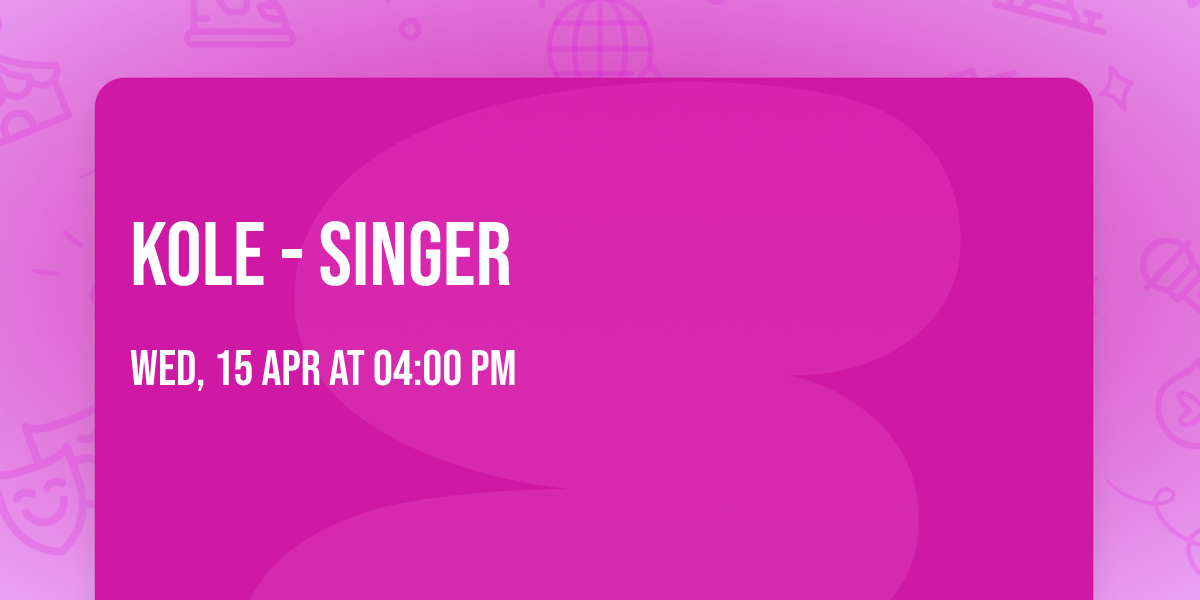 Kole - Singer