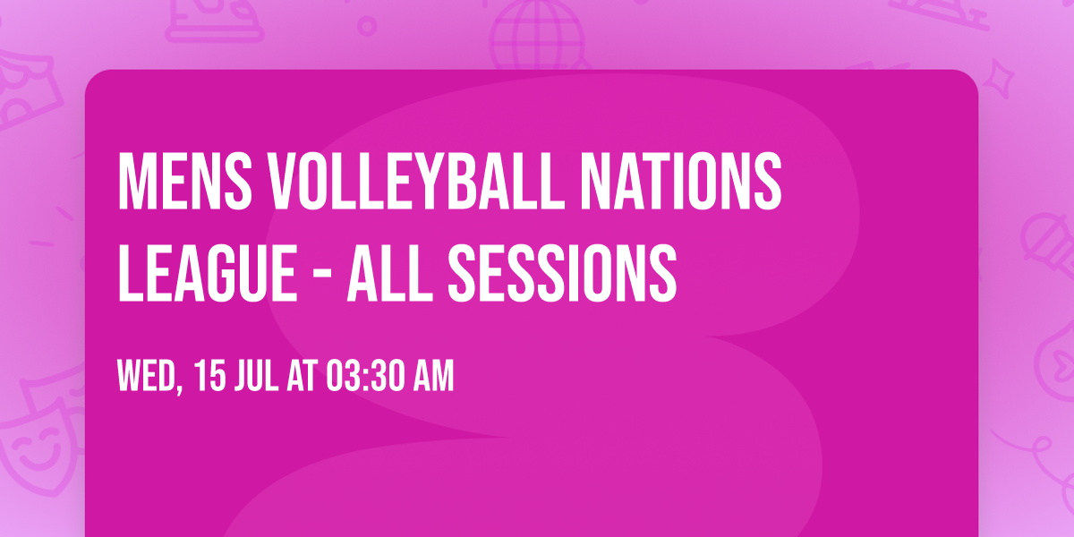 Mens Volleyball Nations League - All Sessions