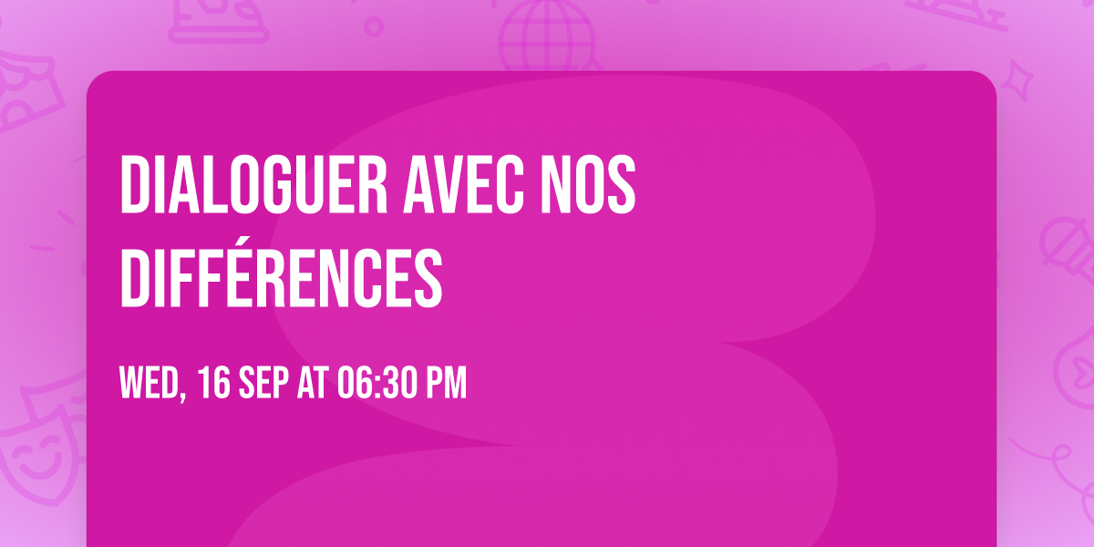 Dialoguer avec nos diff\u00e9rences