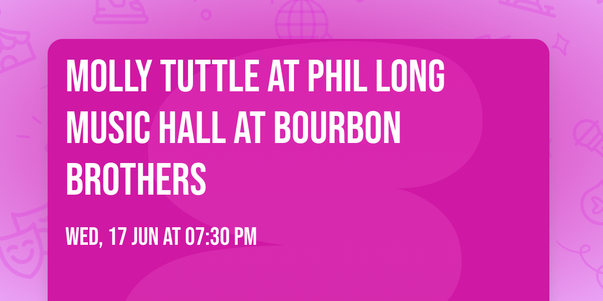 Molly Tuttle at Phil Long Music Hall at Bourbon Brothers