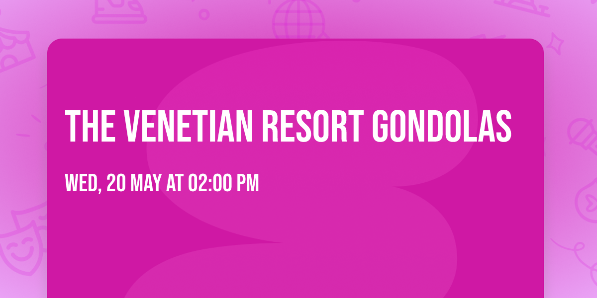 The Venetian Resort Gondolas