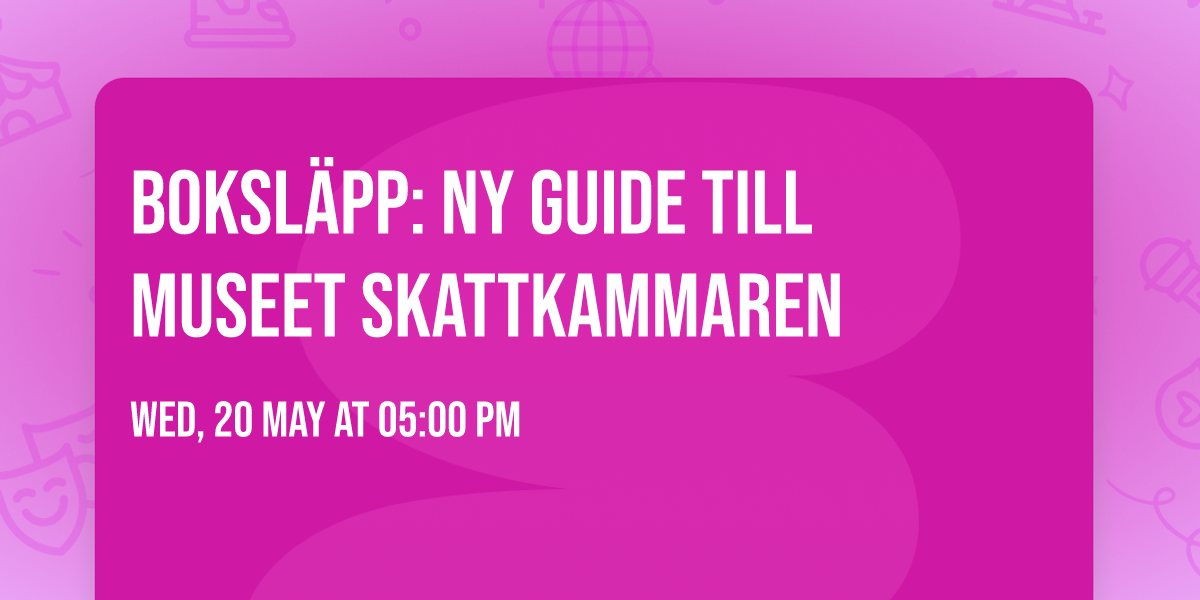 Boksl\u00e4pp: Ny guide till Museet Skattkammaren