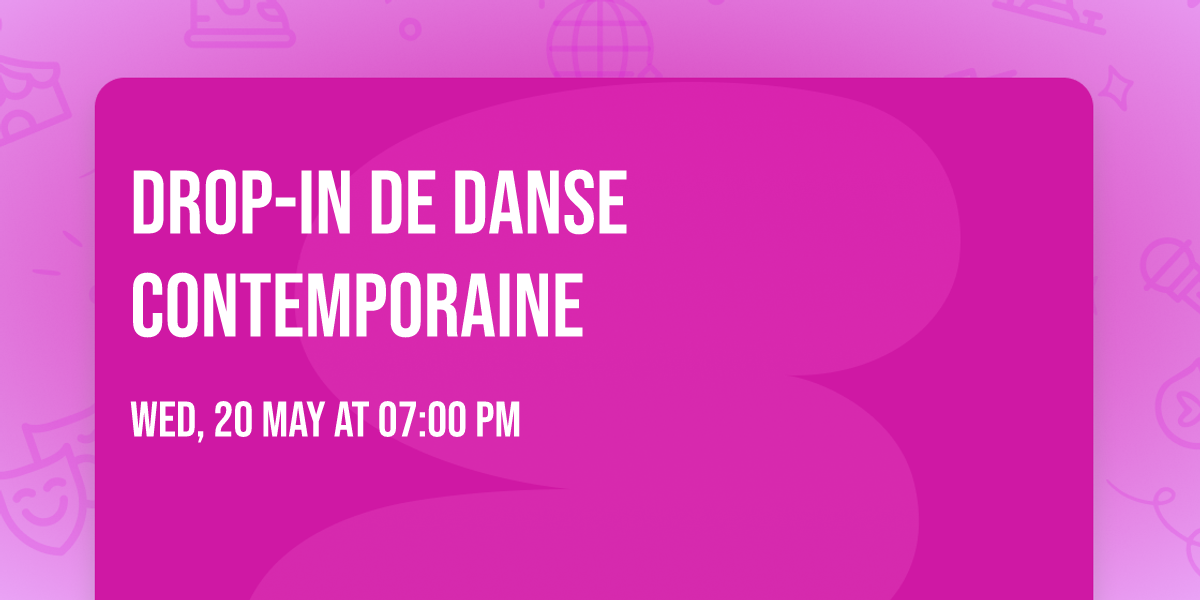 Drop-In de danse contemporaine 
