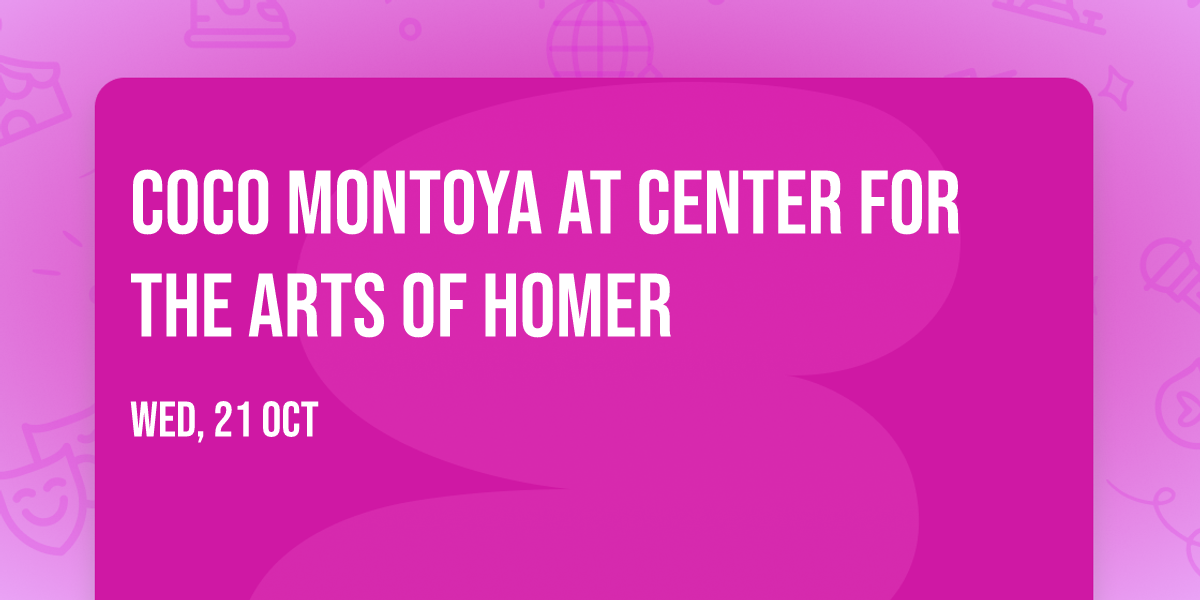 Coco Montoya at Center for the Arts of Homer