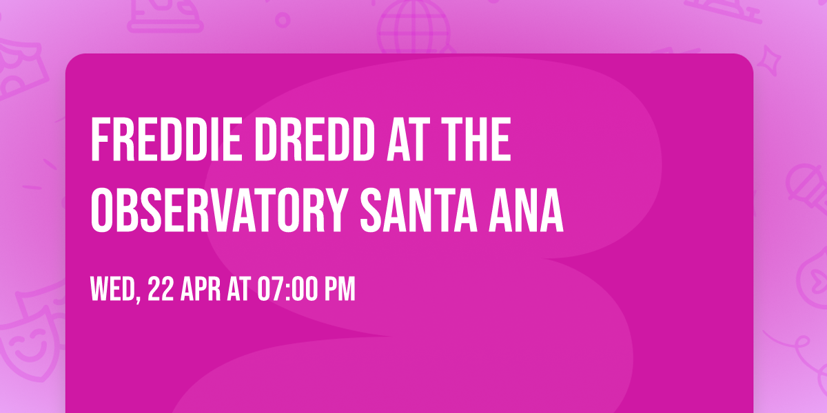 Freddie Dredd at The Observatory Santa Ana
