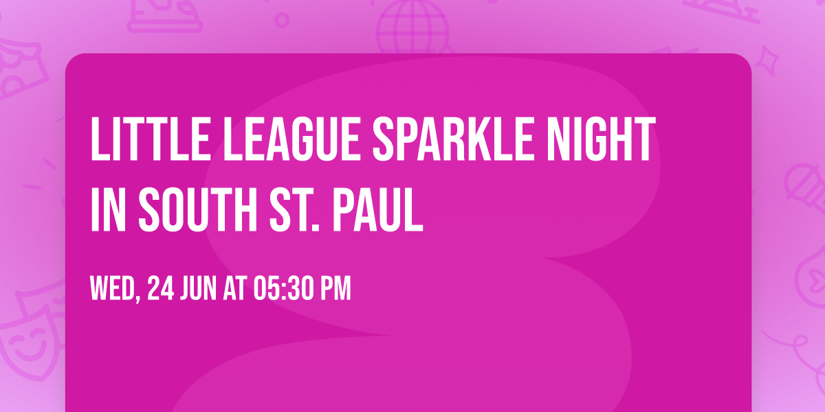 Little League Sparkle Night in South St. Paul