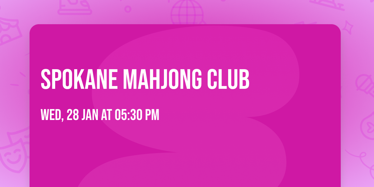 Spokane Mahjong Club