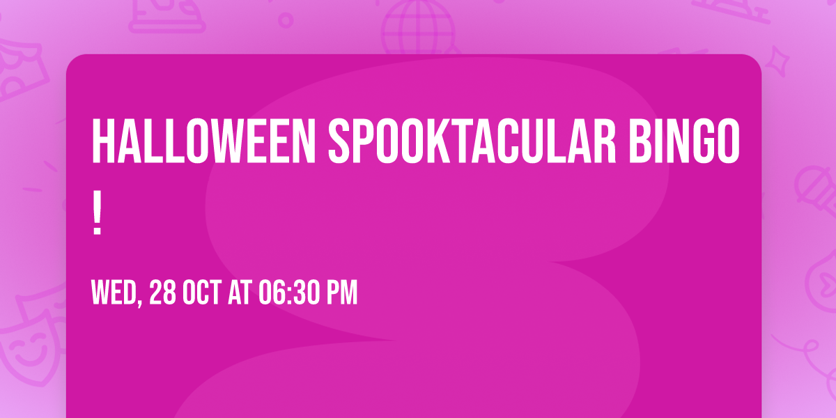 Halloween Spooktacular BINGO! 