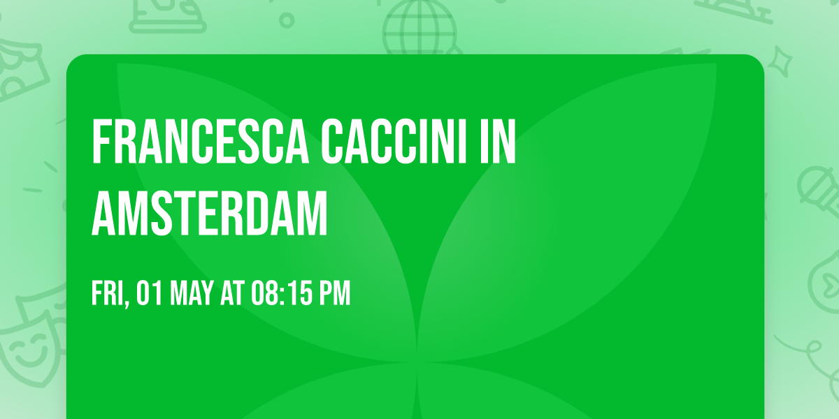 Francesca Caccini in Amsterdam