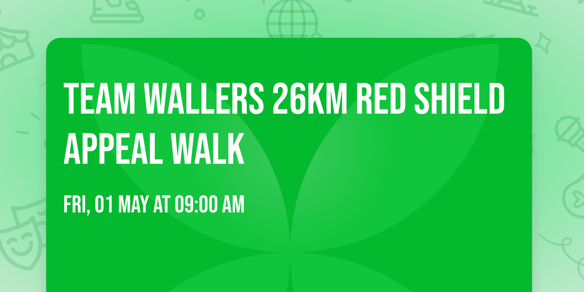 Team Wallers 26km Red Shield Appeal Walk