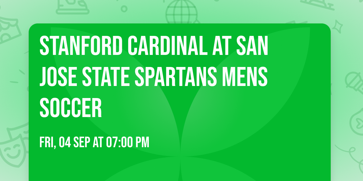 Stanford Cardinal at San Jose State Spartans Mens Soccer