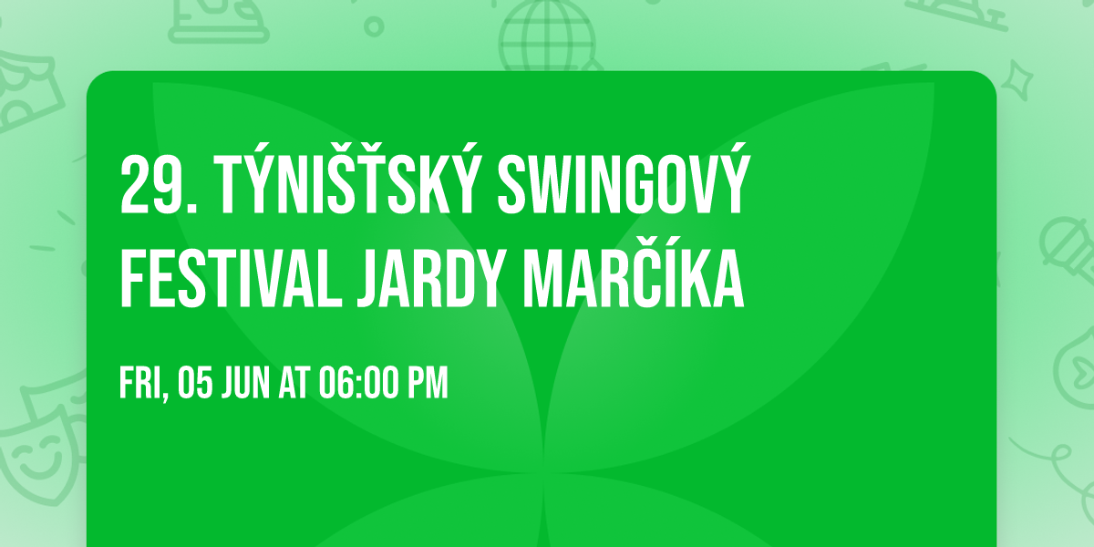 29. t\u00fdni\u0161\u0165sk\u00fd swingov\u00fd festival Jardy Mar\u010d\u00edka