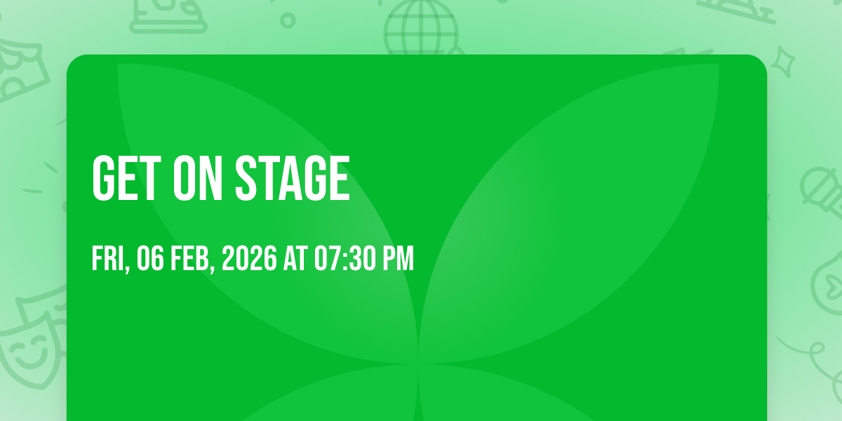 Get On Stage, 6 February | Event in Harderwijk | AllEvents