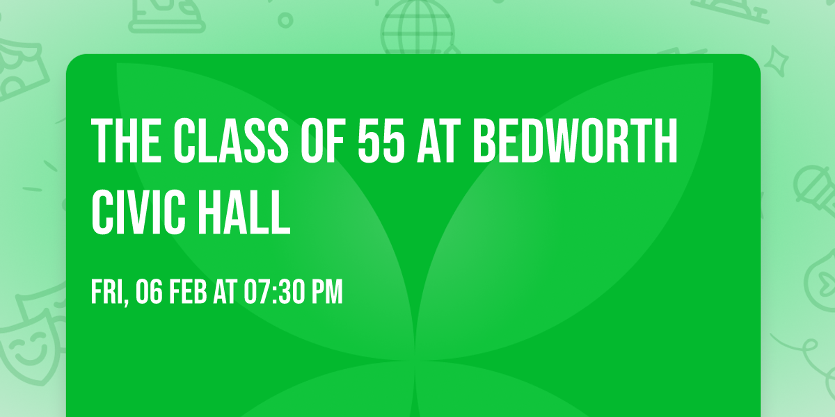The Class of 55 at Bedworth Civic Hall 