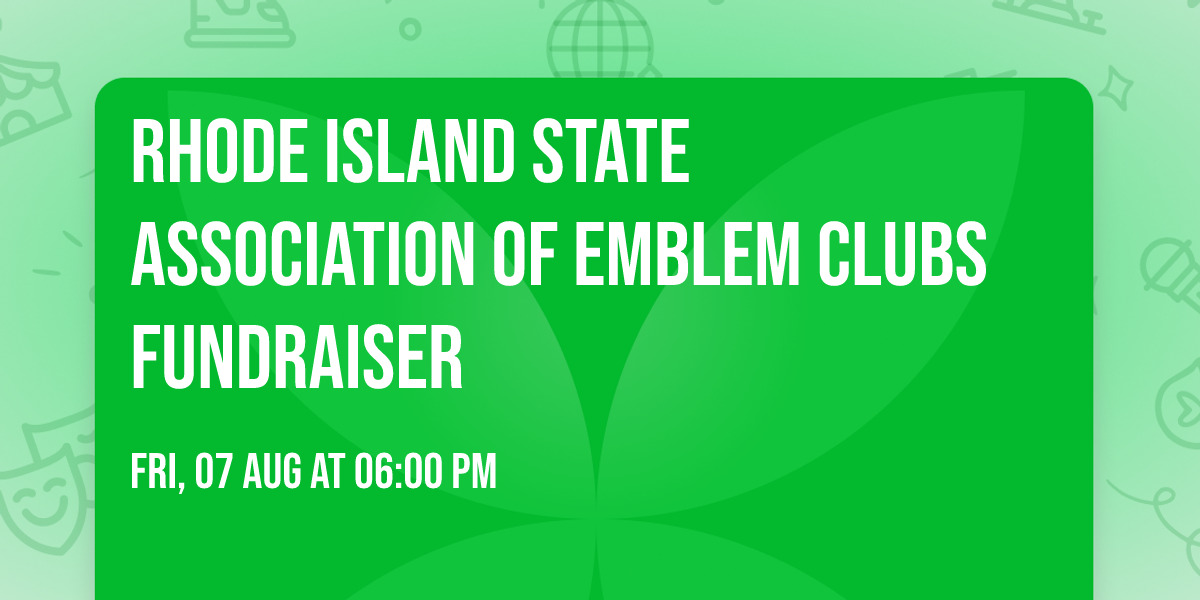 Rhode Island State Association of Emblem Clubs Fundraiser