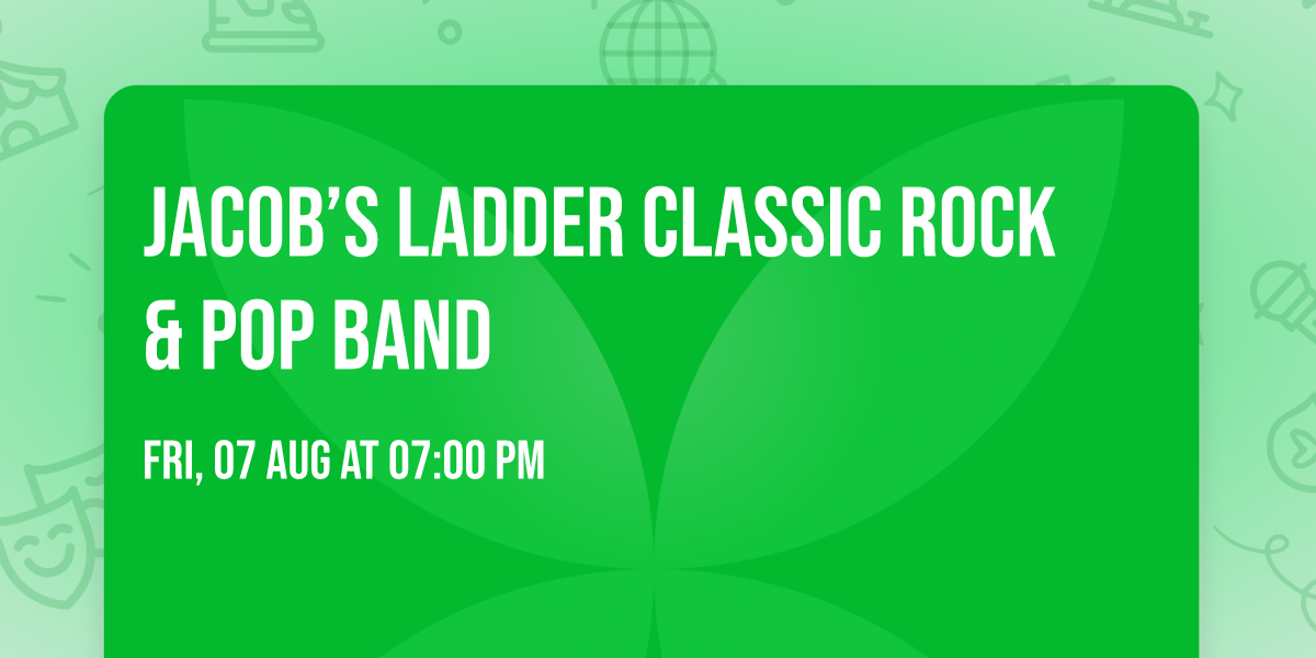 \u2b50 JACOB\u2019S LADDER CLASSIC ROCK & POP BAND