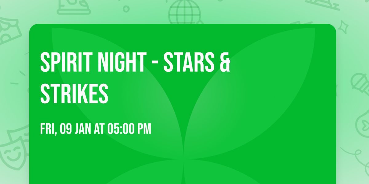 Spirit Night - Stars & Strikes