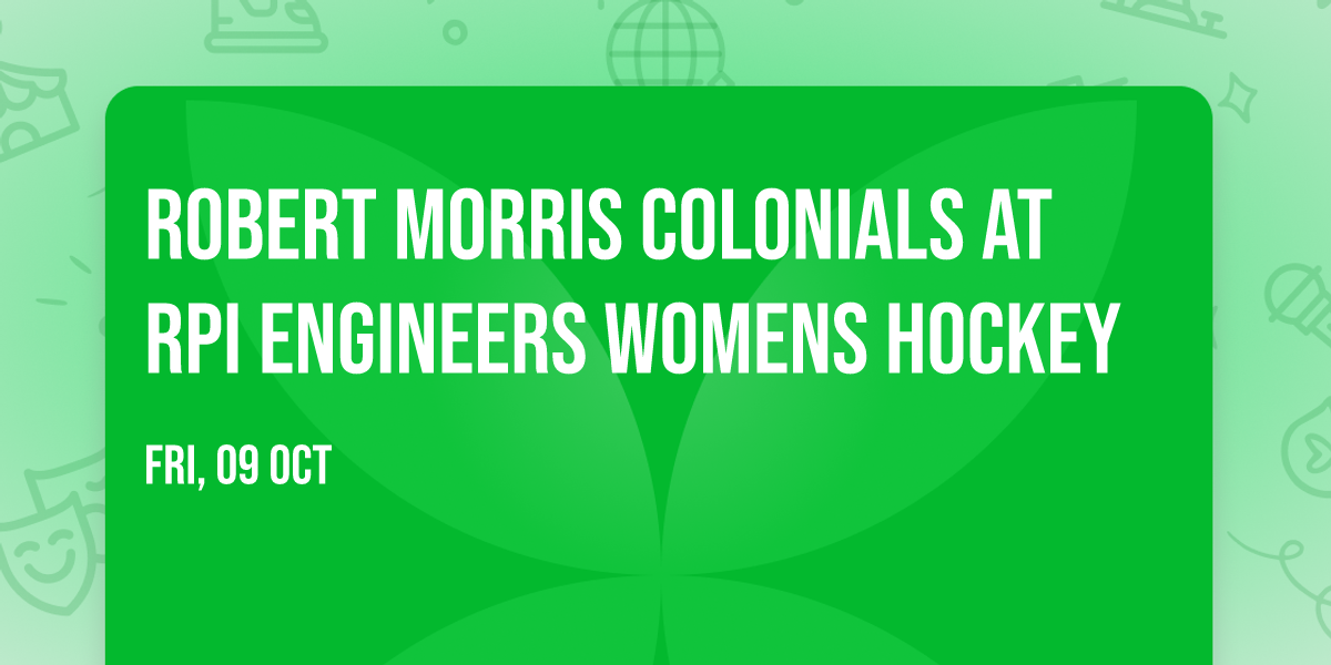 Robert Morris Colonials at RPI Engineers Womens Hockey